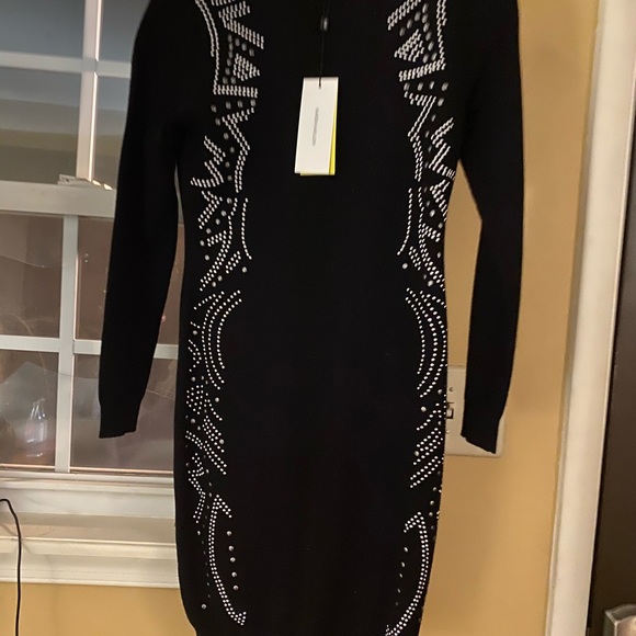karen millen embellished knit dress
